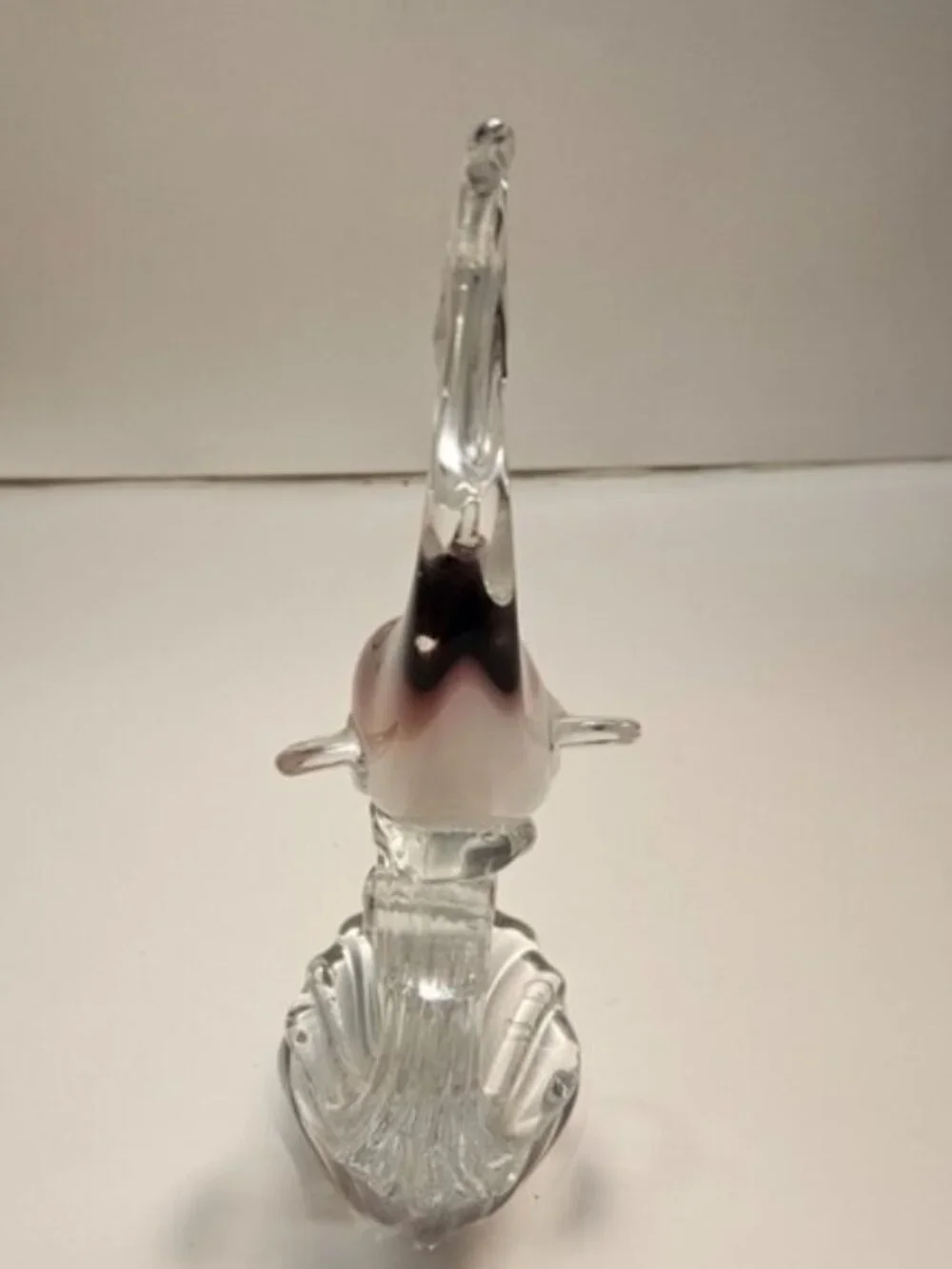 Glass Art Of Dolphin On Wave Excellent Condition 8.5